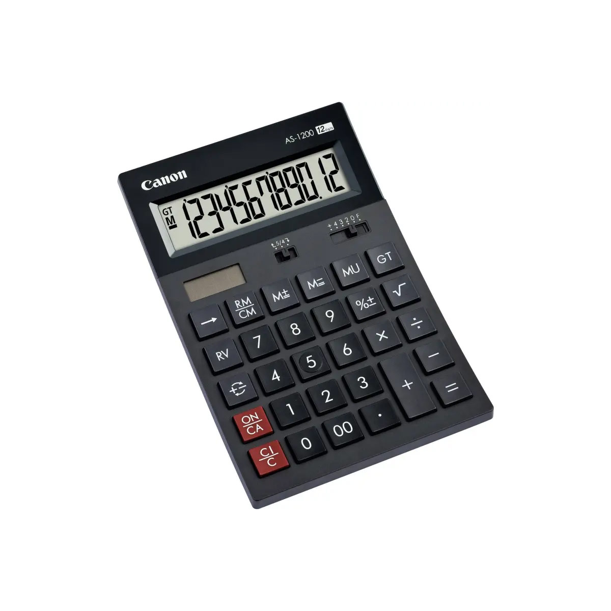 Calculator Canon Semi Desktop Dual Power 12 Digit AS-1200