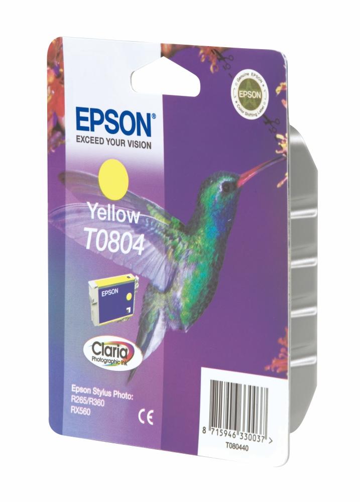 Ink Epson T0804 C13T08044020 Yellow Crtr - 460Pgs