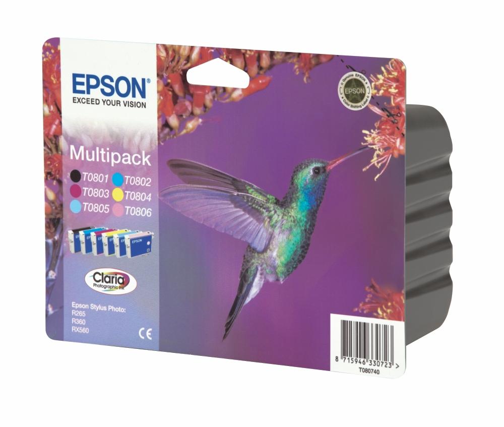 Ink Epson T0807 C13T08074020 Multipack 6 Colours