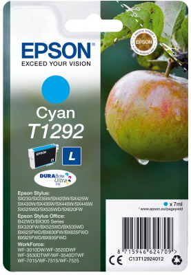 Ink Epson T12924010 Cyan with pigment ink new series Apple -Size L