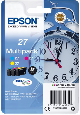Ink Epson 27 C13T27054010 3Colors (C-M-Y) 10.8ml