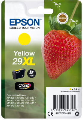 Ink Epson 29XL C13T29944012 Claria Home 10 Yellow - 6.4ml