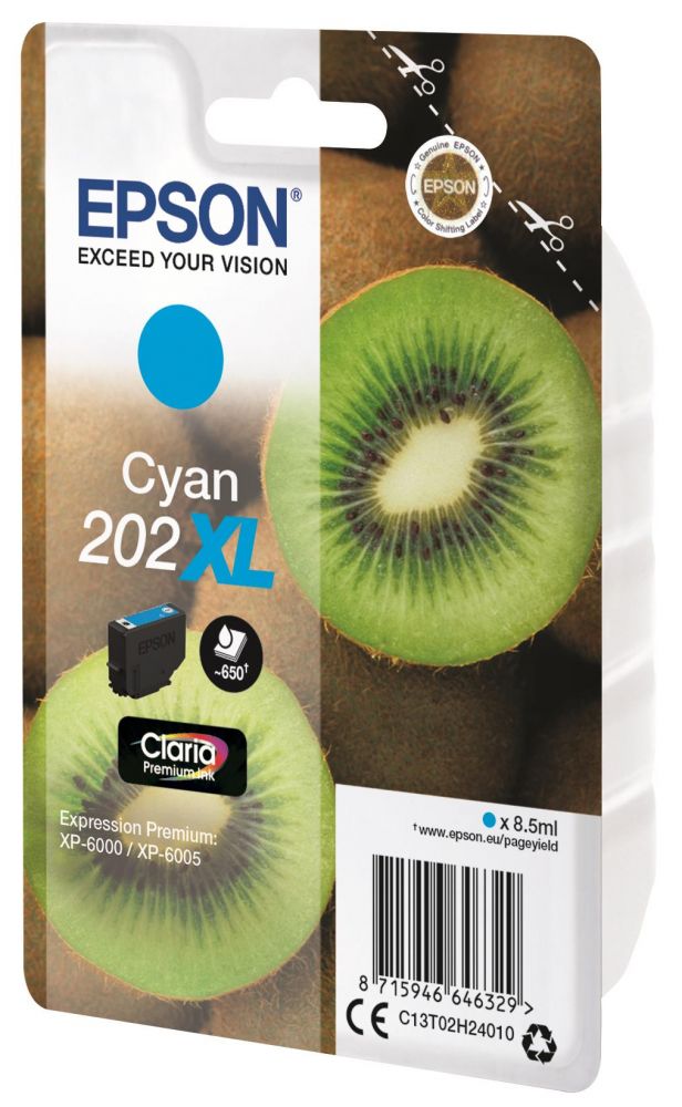 Ink Epson T02H24 C13T02H24010 Cyan - 8.5ml