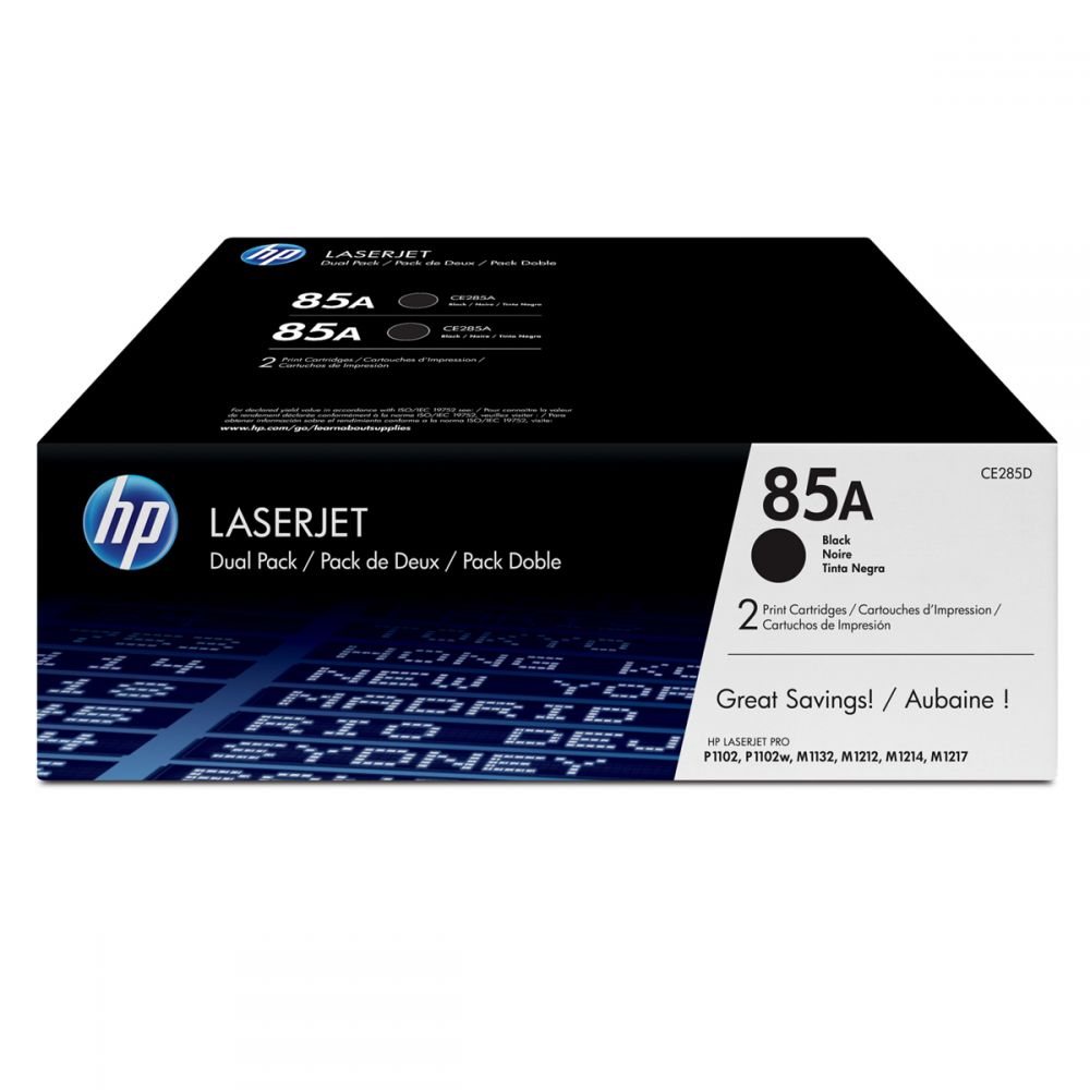 Toner Laser HP 85A LJ P1102 Black Dual Pack