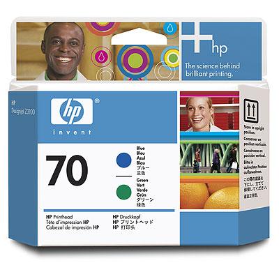 Ink HP No 70 Printhead Blue and Green