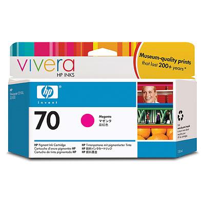 Ink HP No 70 Magenta Crtr with Vivera Ink - 130ml