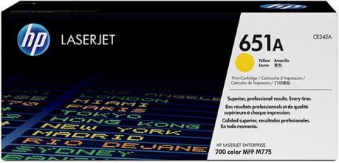 Toner Laser HP 651A LJ MFP775 Series Yellow