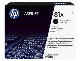 Toner Laser HP 81A LJ MFP M630 Black 10,5K