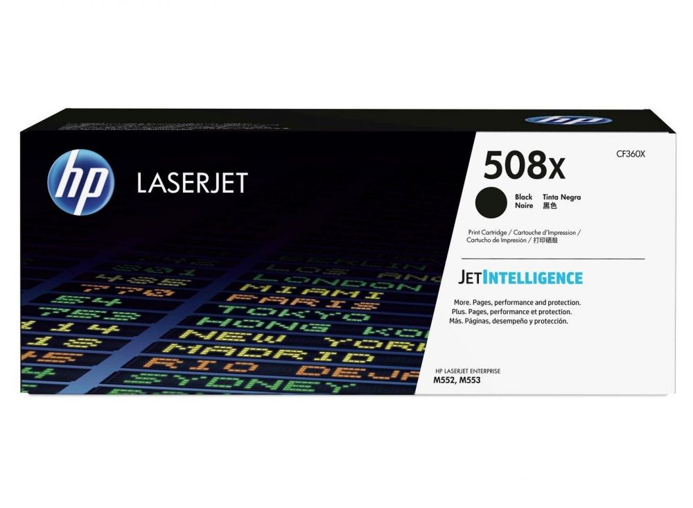 Toner Laser 508X HP LJ Color M552 Black 12,5K Pgs