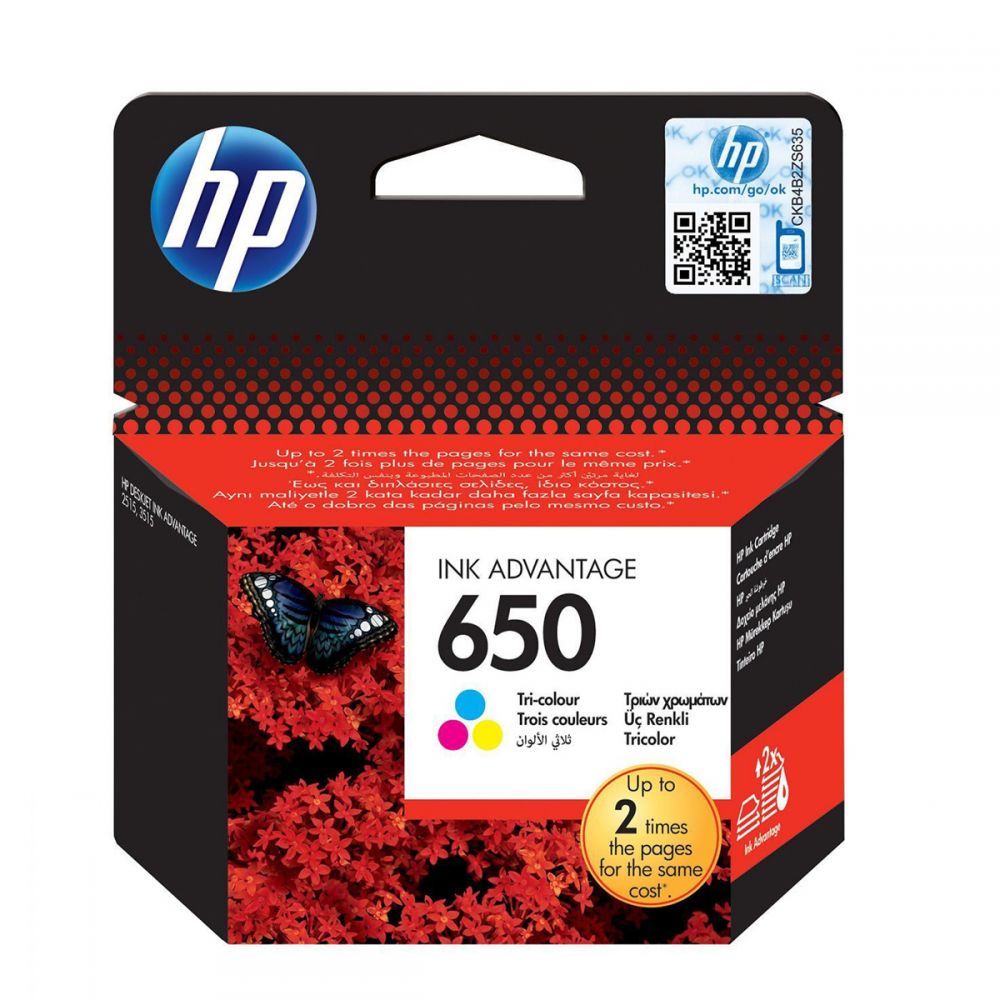 Ink HP No 650 Tri-Color Ink Crtr