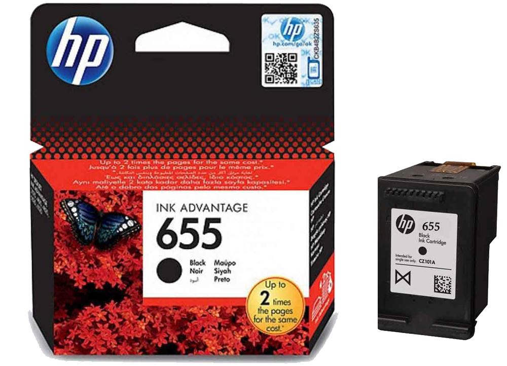 Ink HP No 655 Black Ink Crtr