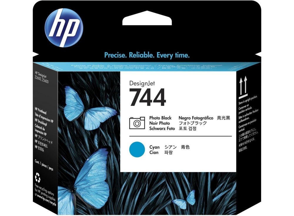Ink HP No 744 Printhead Photo Black and Cyan