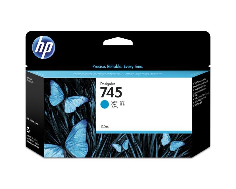 Ink HP No 745 Cyan  - DesignJet Z2600 , Z5600 - 130ml