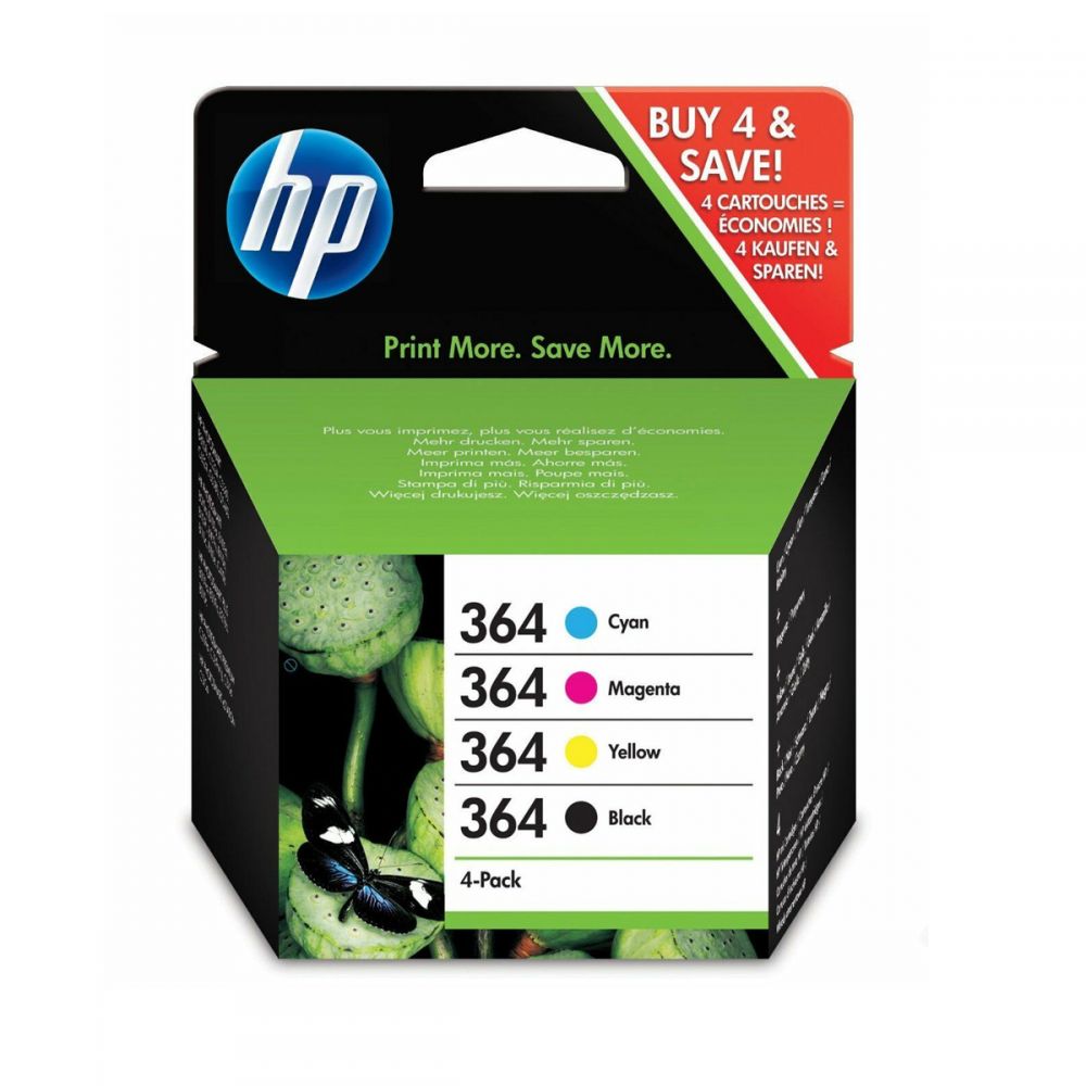 Ink HP No 364 Black-Cyan-Magenta-Yellow Crtr Combo Pack