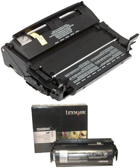 Toner Laser Lexmark 12A5845 Black 25K Pgs