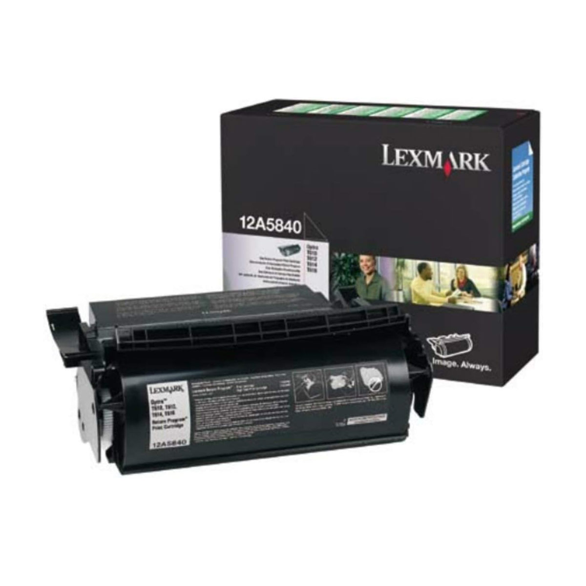 Toner Laser Lexmark 12A5840 Black 10K Pgs
