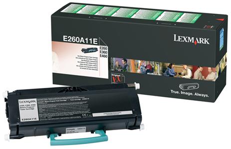 Toner Laser Lexmark 260A11E Black Low Yield 3.5K Pgs
