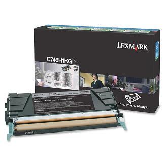 Toner Laser Lexmark C746H1K Black Standard 12K Pgs
