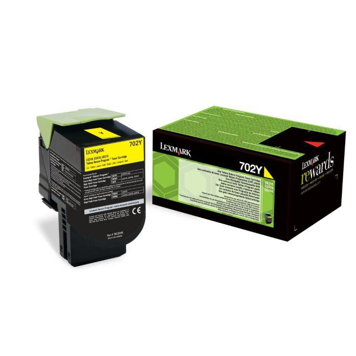 Toner Laser Lexmark 70C20Y0 Standard Yellow -1k Pgs