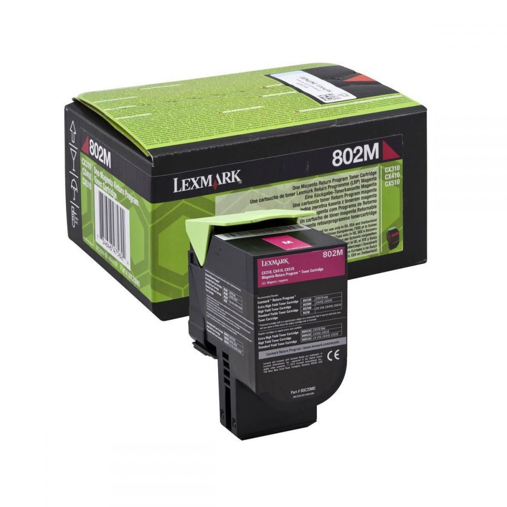 Toner Laser Lexmark 80C20M0 Low Magenta -1k Pgs