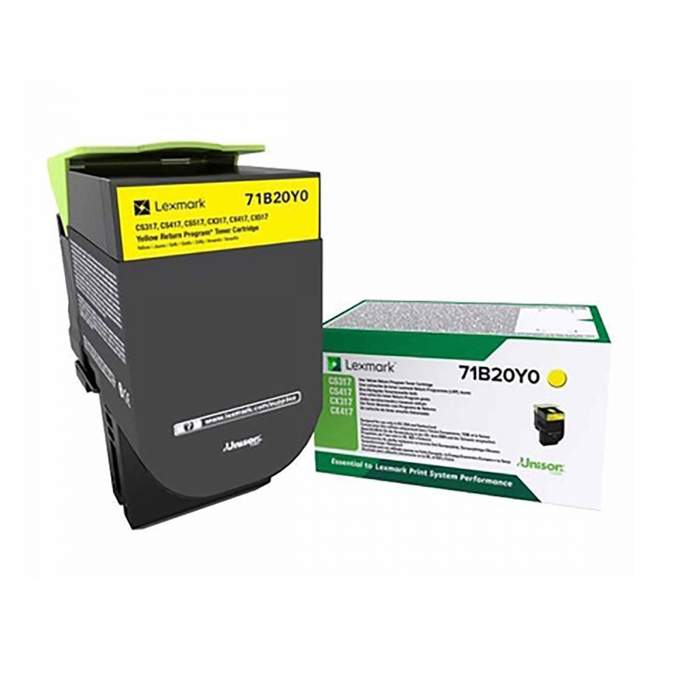 Toner Laser Lexmark 71B20Y0 Standard Yellow -2.3k Pgs