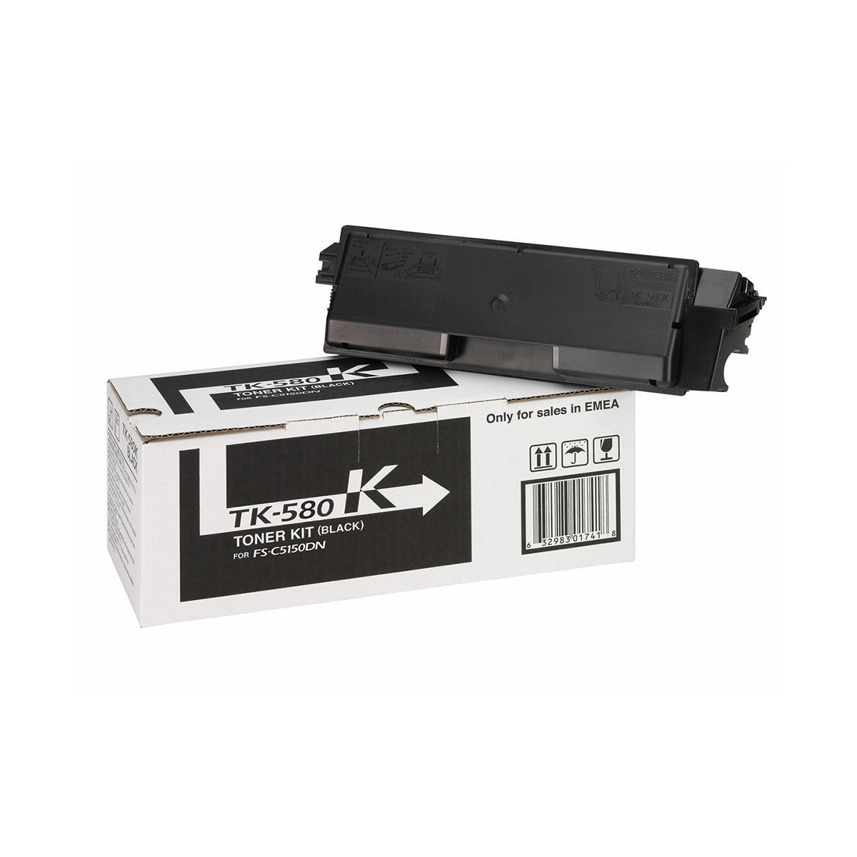 Toner Laser Kyocera Mita TK-580K Black - 3.5K Pgs