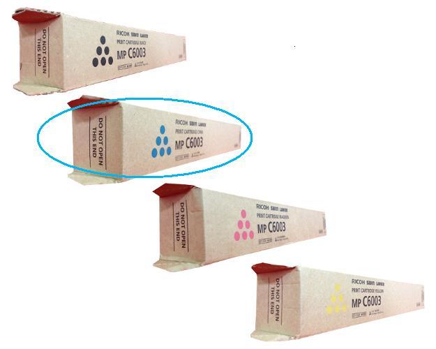 Toner Copier Ricoh MPC6003 CYAN