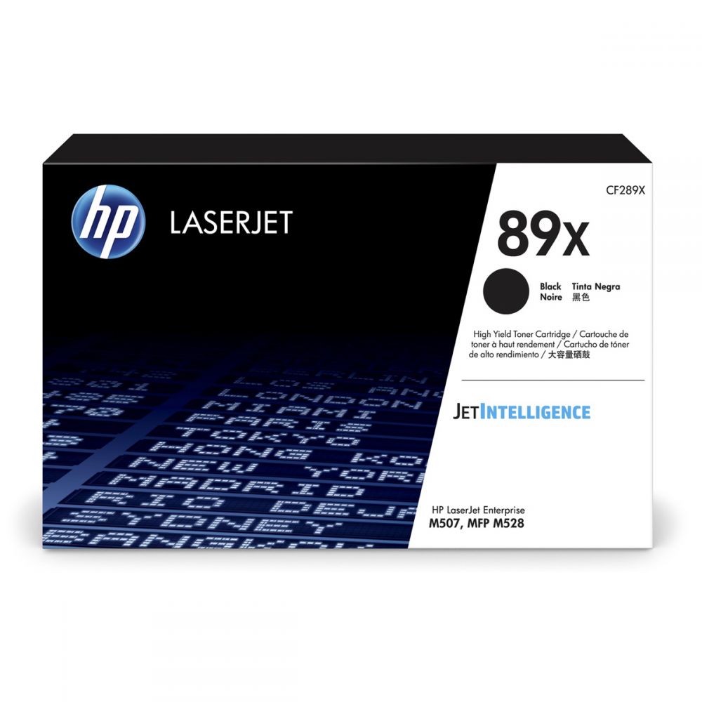 HP 89X Black LaserJet Toner Cartridge CF289X ( 10K )