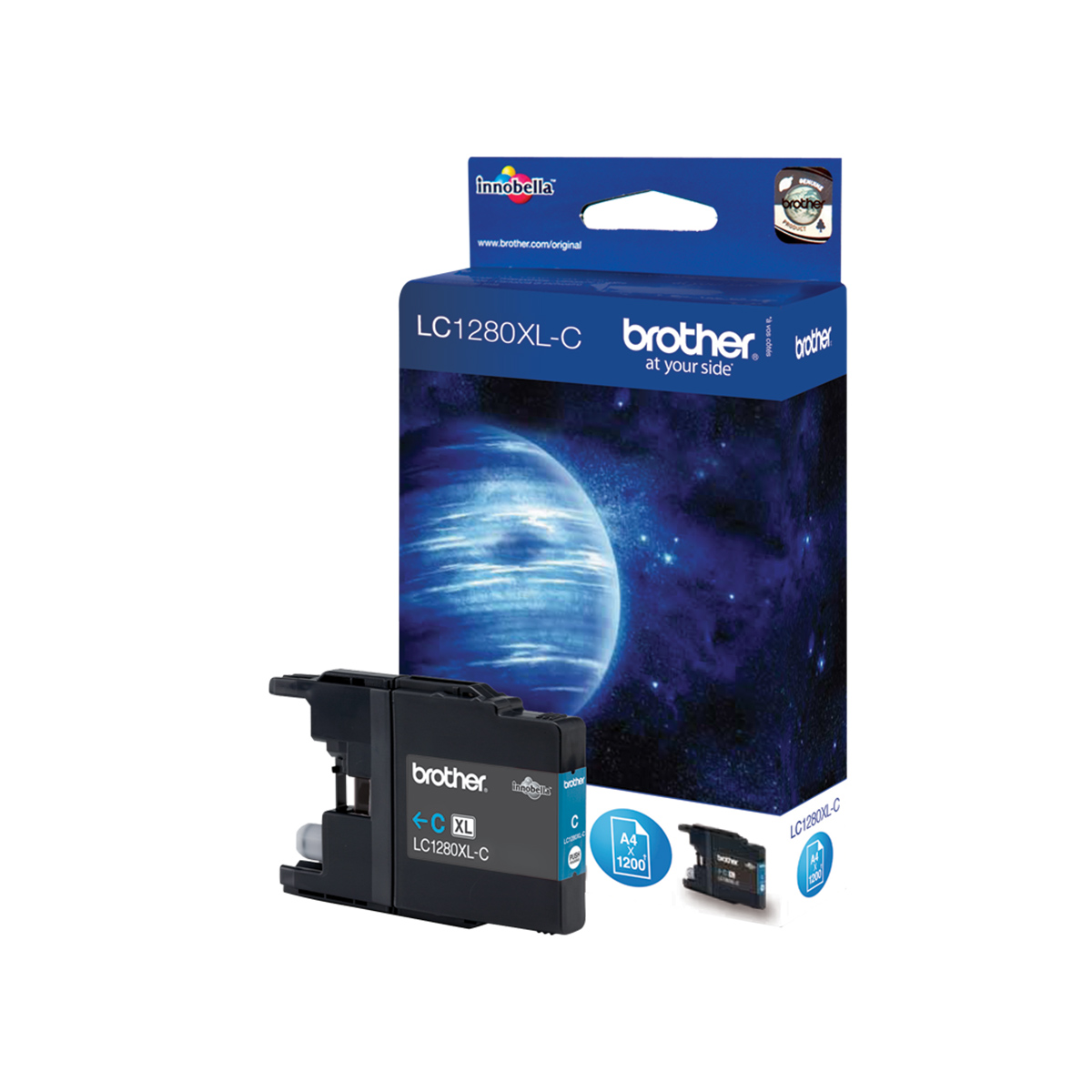 Ink Brother LC-1280XLC High Yield Cyan - 1.200Pgs