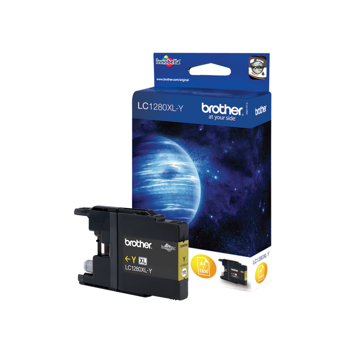 Ink Brother LC-1280XLY High Yield Yellow - 1.200Pgs