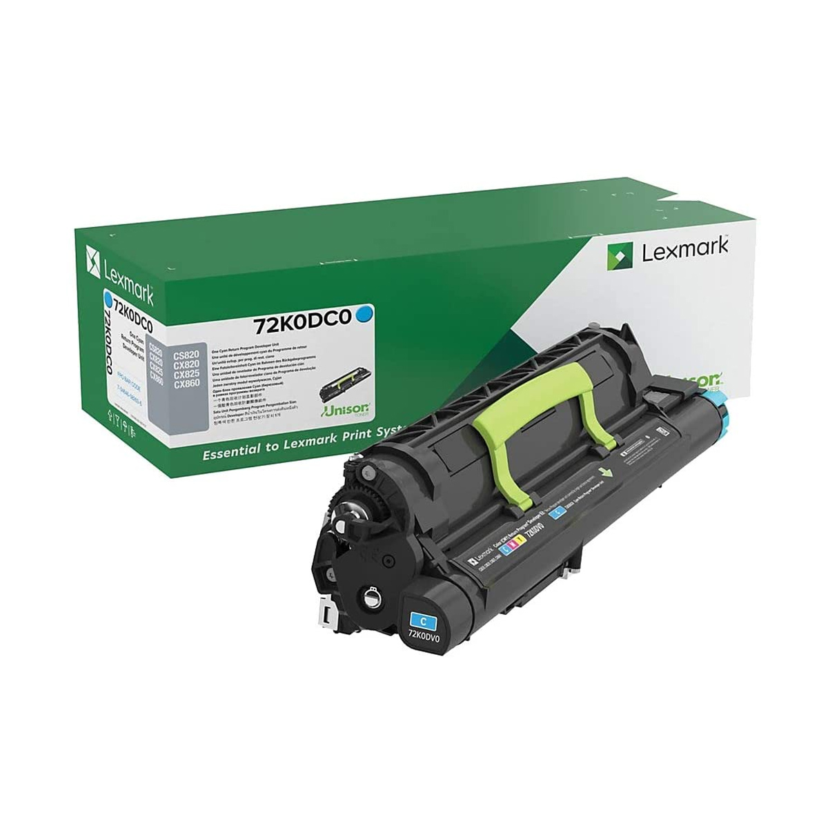 Developer Unit Laser Lexmark 72K0DC0 Cyan -300k Pgs