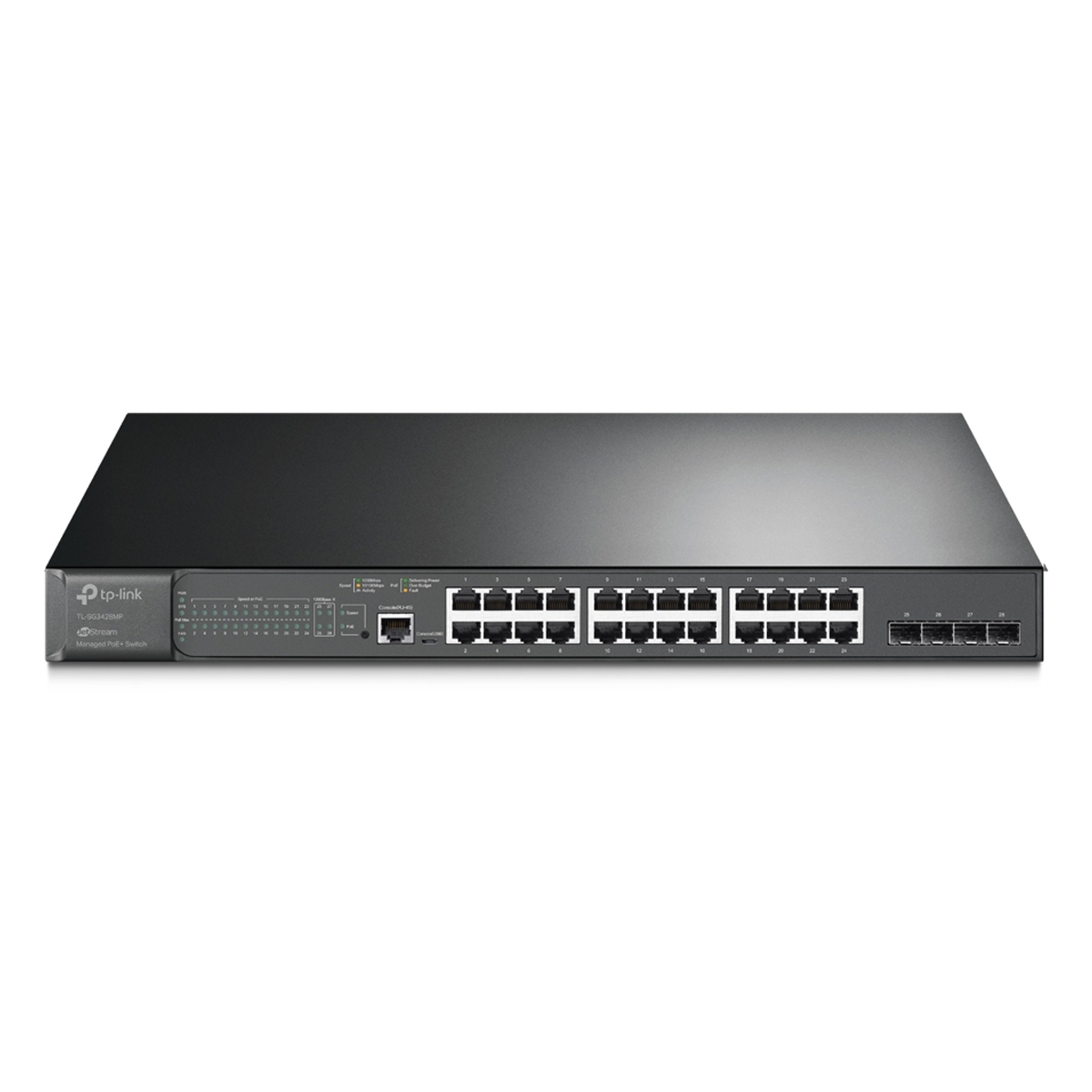 TP-Link TL-SG3428MP JetStream 28-Port Gigabit L2 Managed Switch with 24-Port PoE+