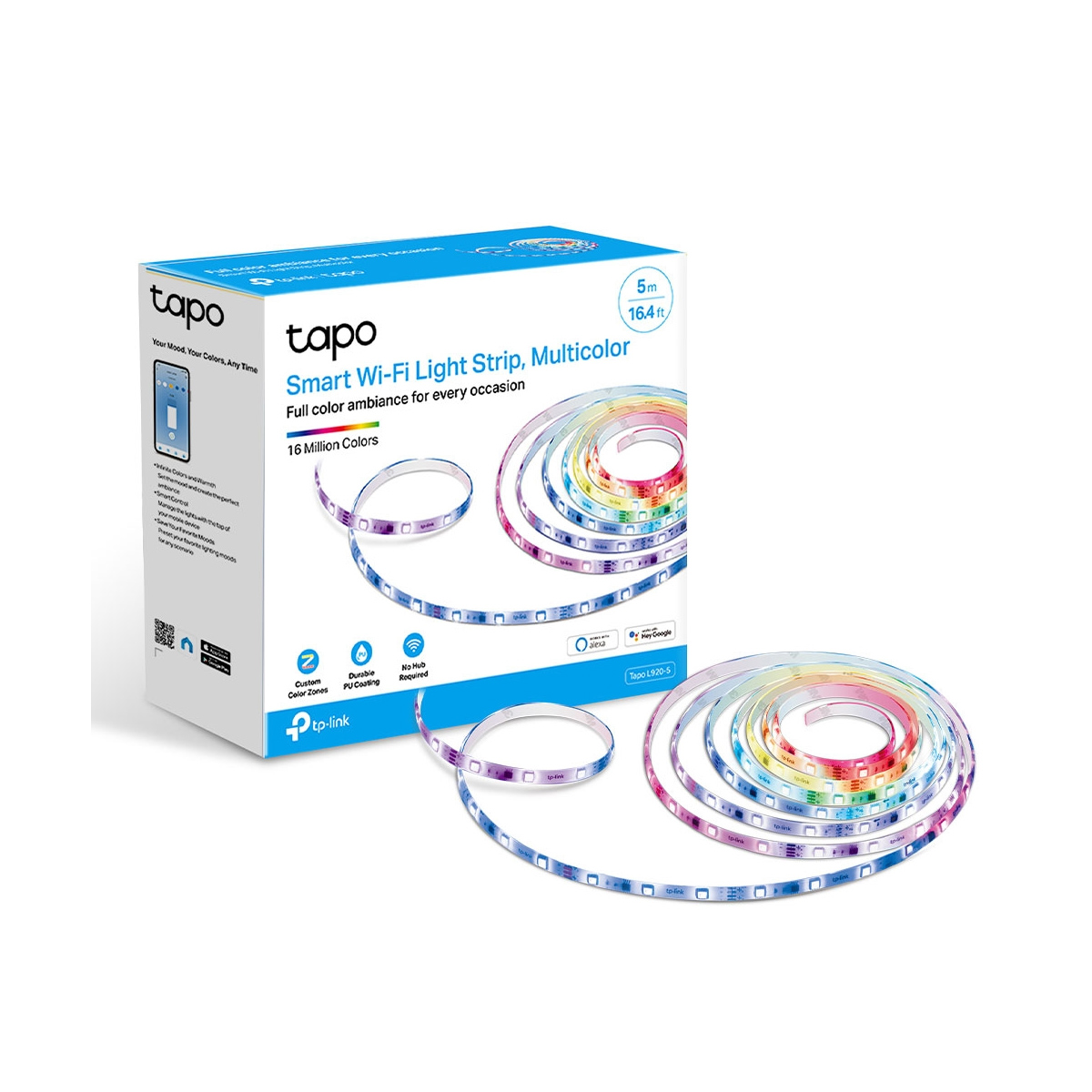 TP-Link Tapo L920-5 Smart Wi-Fi Light Strip Multicolour 5m - Tapo L920-5