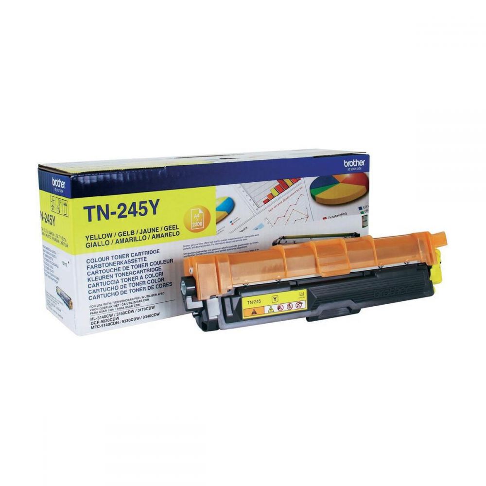 Toner Laser Brother TN-245Y Yellow HC - 2,2K Pgs