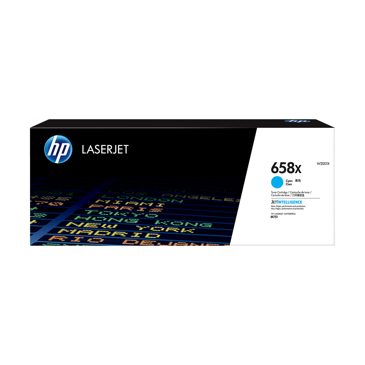 HP 658X Cyan LaserJet Toner Cartridge