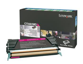 Toner Laser Lexmark C734A1M Magenta Standard 6K Pgs
