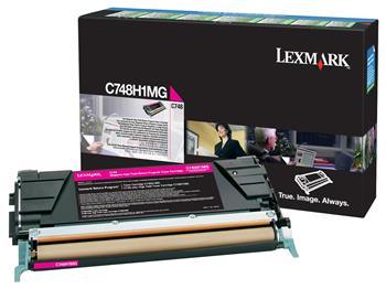 Toner Laser Lexmark C748H1M Magenta High Corporate - 10K Pgs
