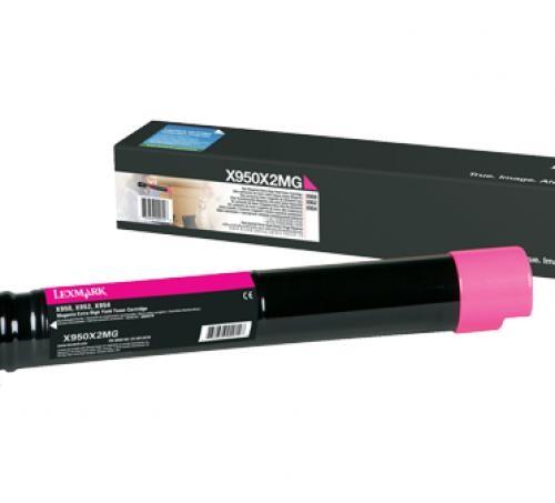 Toner Laser Lexmark X950X2MG Magenta Extra High Yield - 22k Pgs
