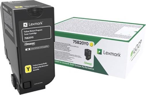 Toner Laser Lexmark 75B20Y0 Yellow -10k Pgs