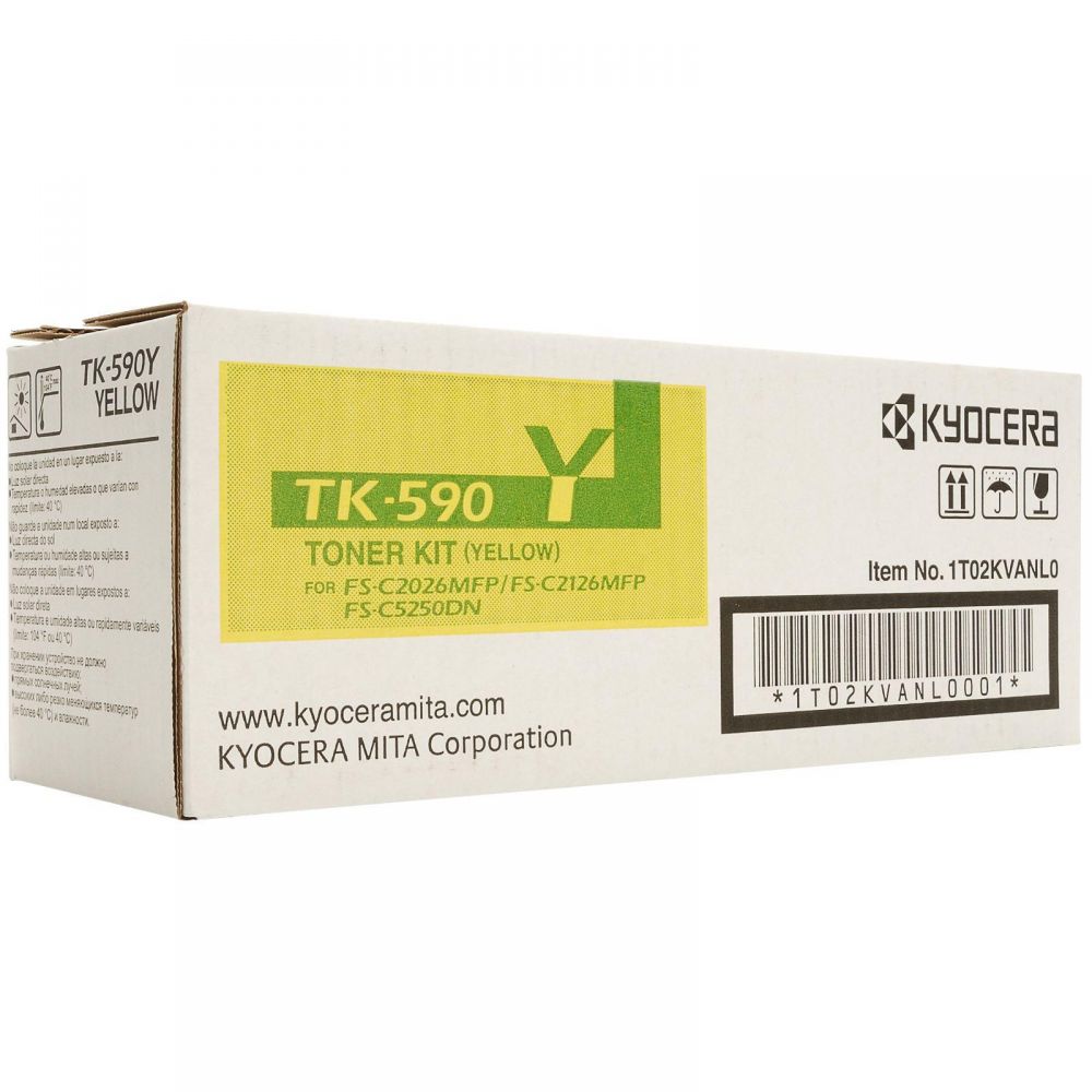 Toner Laser Kyocera Mita TK-590Y Yellow - 5K Pgs