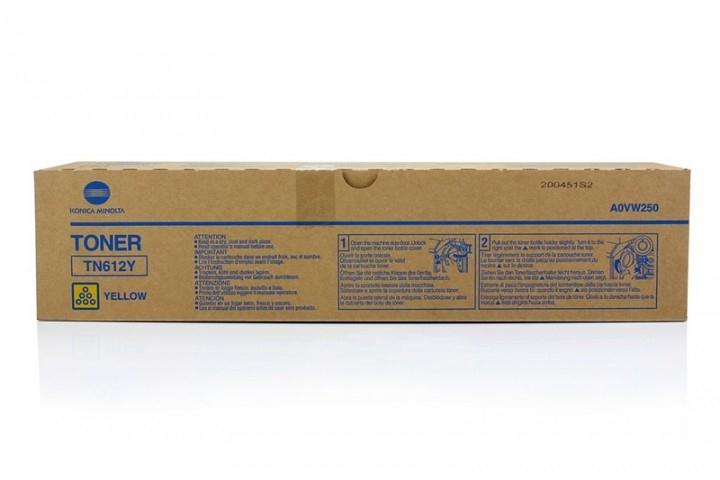 Toner Copier Konica-Minolta-QMS TN612Y Yellow 25K Pages