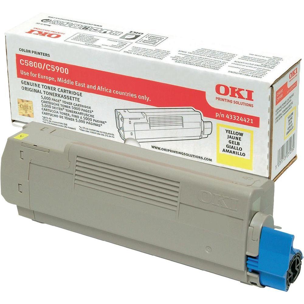 Toner Laser Oki 43324421 Yellow 5K Pgs