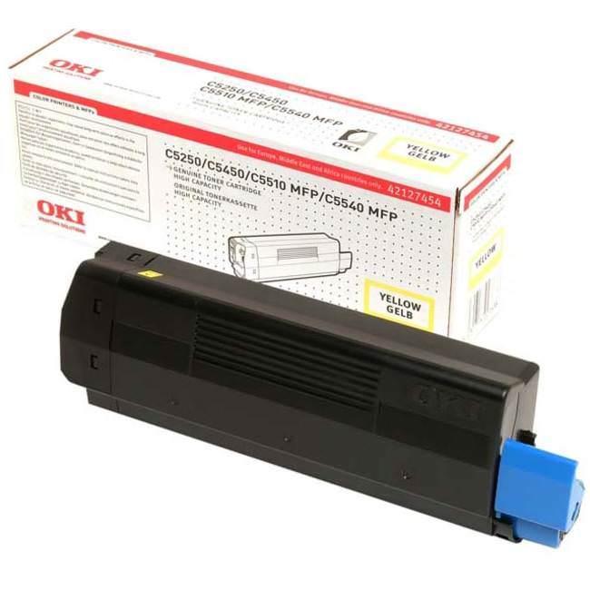 Toner Laser Oki 42127454 Yellow 5K Pgs