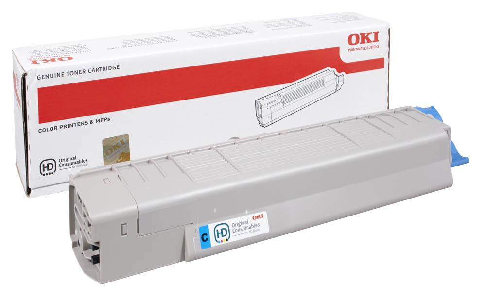 Toner Laser Oki 44643003 Cyan - 7.3K Pgs