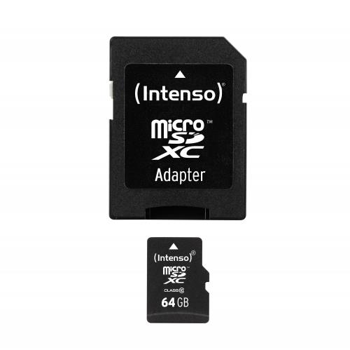 Micro SD Card Intenso 64GB Class 10 Incl.Adaptor