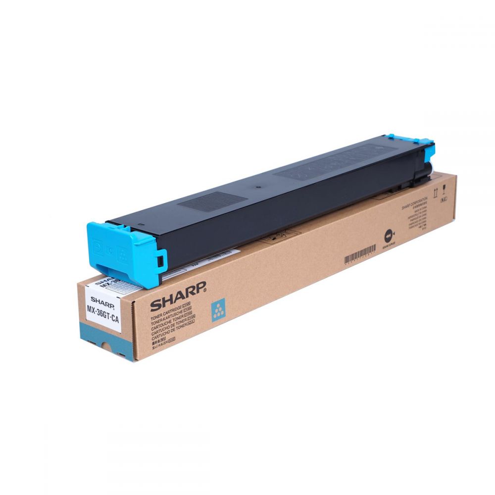 Toner Copier Sharp MX-36GTCA Cyan 15k Pgs