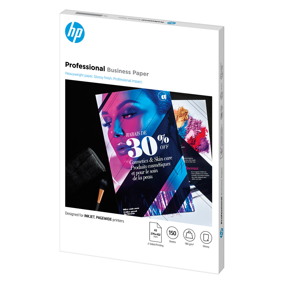 HP Pro Biz Gls A3 180g 150sh FSC Paper