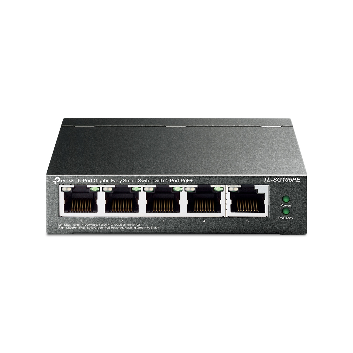 TP-Link TL-SG105PE 5-Port Gigabit Easy Smart Switch with 4-Port PoE+