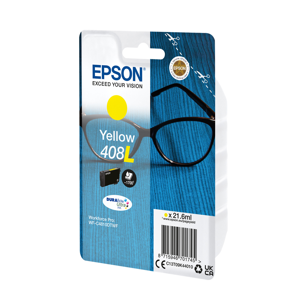 Ink Epson 408L C13T09K44010 Yellow - 21.6ml