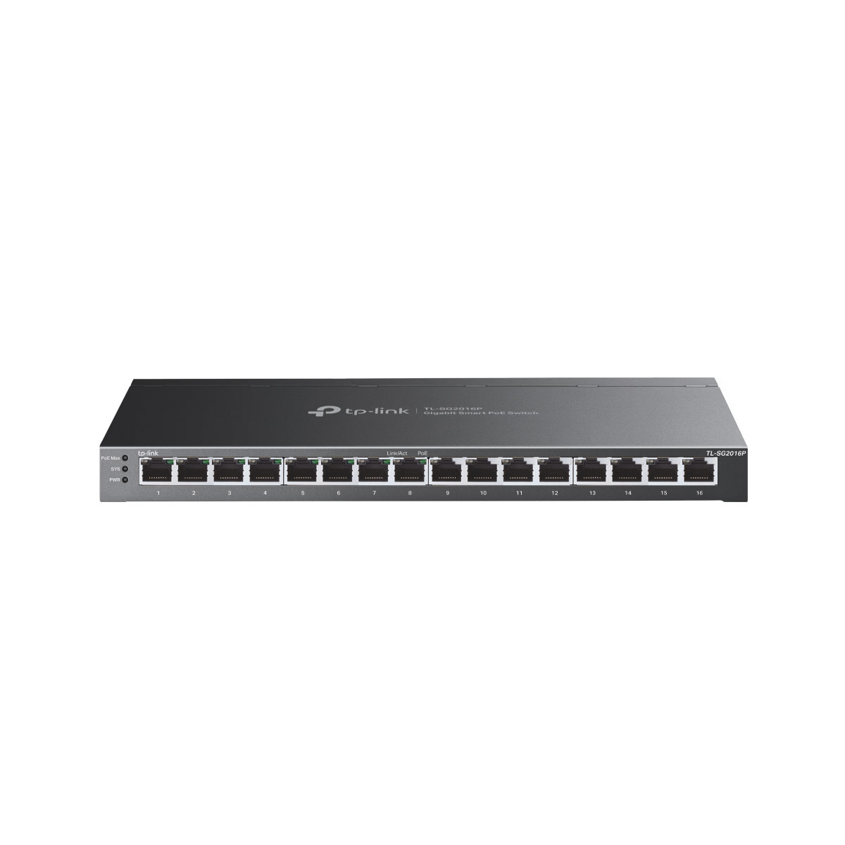TP-Link TL-SG2016P JetStream 16-Port Gigabit Smart Switch with 8-Port PoE+